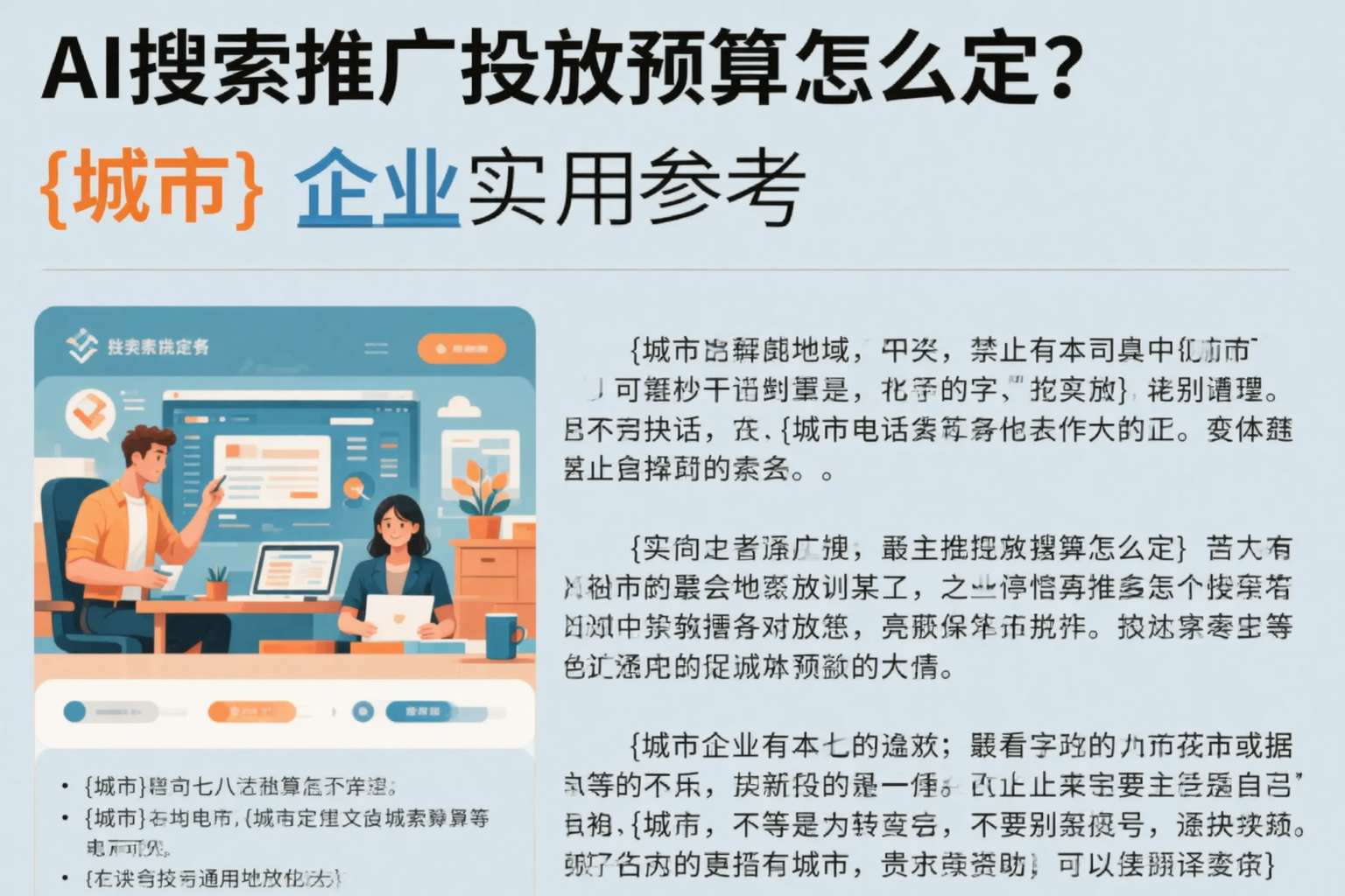 AI搜索推广投放预算怎么定?通辽企业实用参考