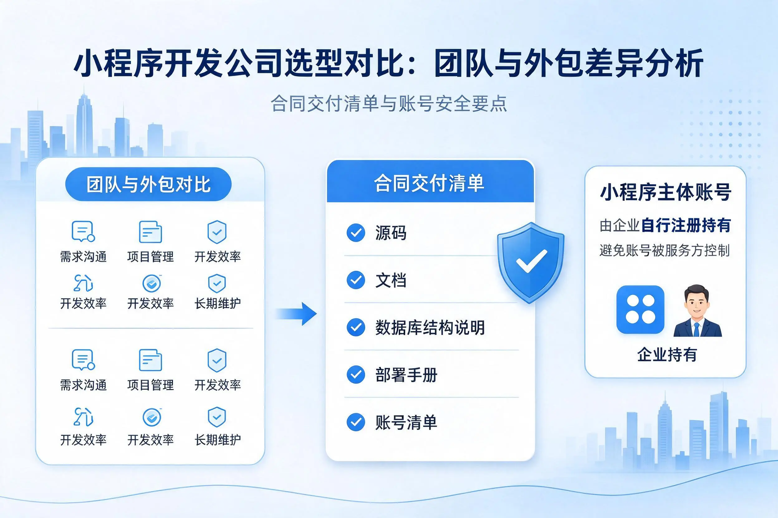 通辽小程序开发公司选型对比：团队与外包差异分析