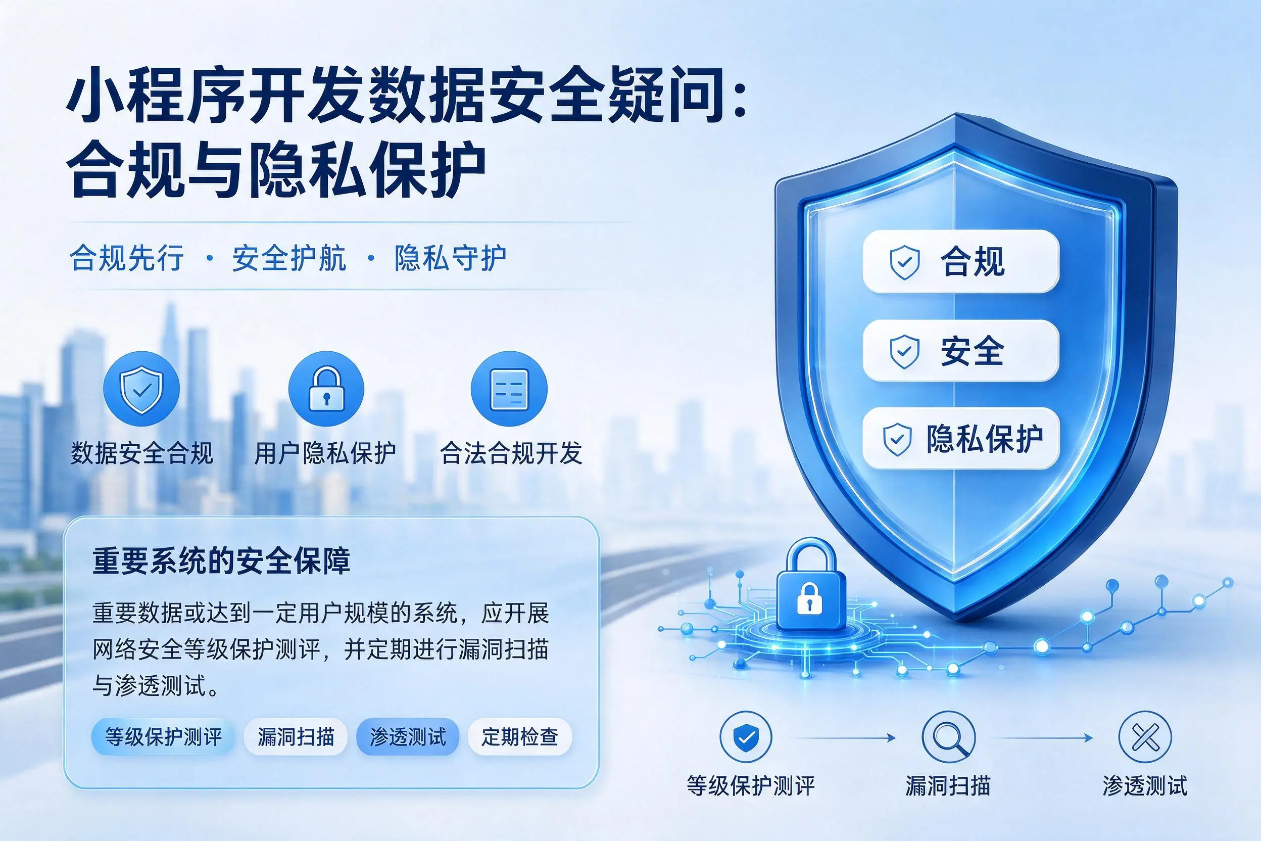 通辽小程序开发数据安全疑问：合规与隐私保护