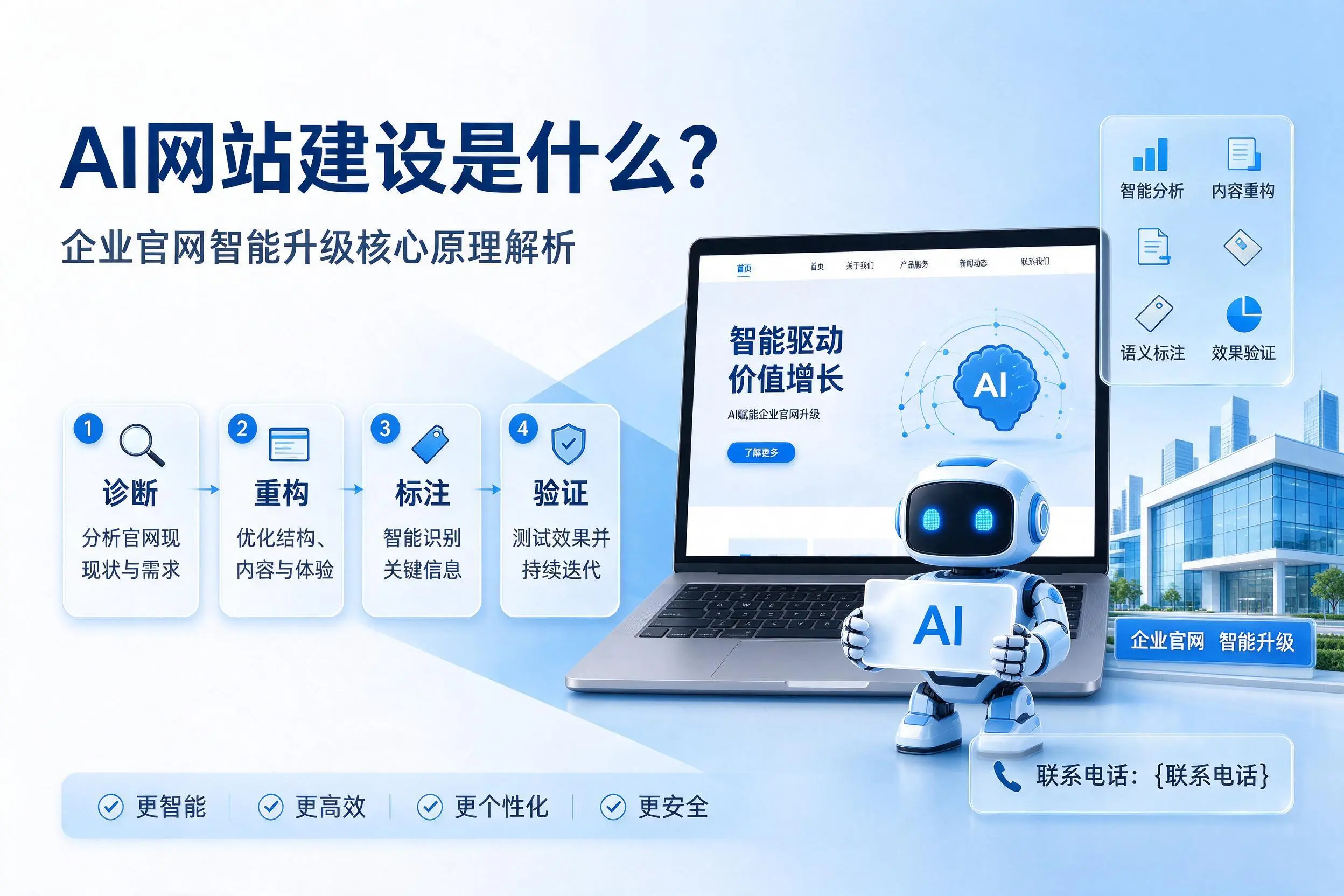 AI网站建设是什么？通辽企业官网智能升级核心原理解析